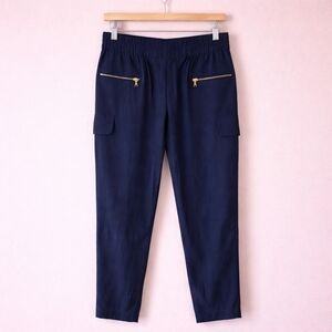 Club Monaco 100% Silk Navy Pants Sz 0